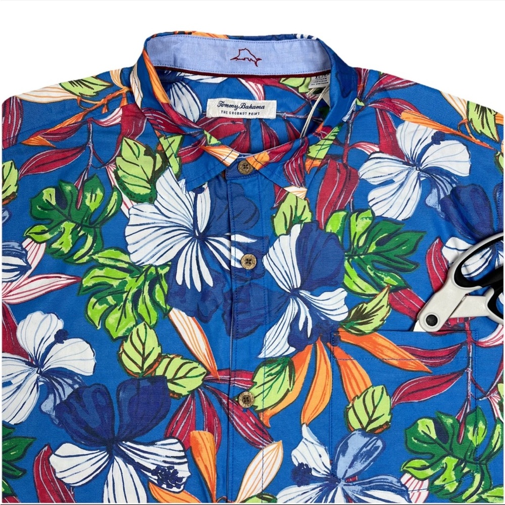 Tommy Bahama IslandZone Coconut Point Luau Camp Hawaiian Floral Shirt‎ XL - Picture 8 of 16